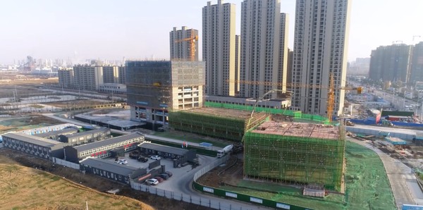 阜阳城北综合客运枢纽暨交通科技孵化中心项目客运站及司乘楼主体结构通过验收