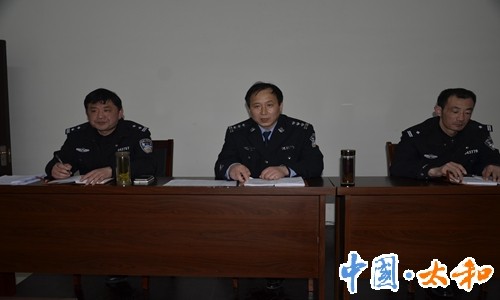 太和县公安局党委委员,副局长鲍宇到刑侦大队参加工作