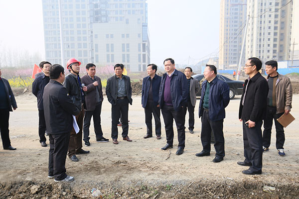 阜南县委副书记县长李云川一行到城区调研重点工程建设项目