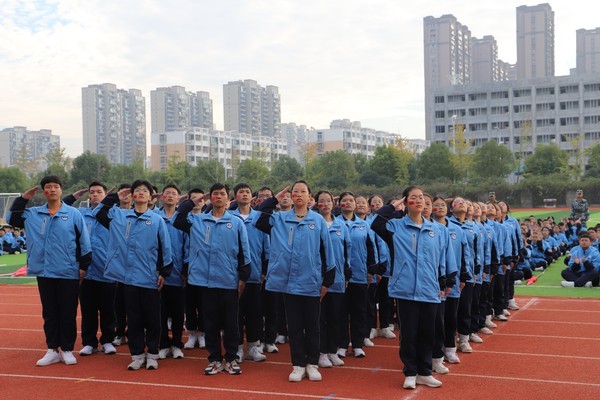 阜阳三中2021级高一新生军训圆满落下帷幕