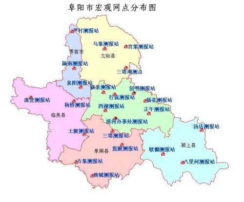阜阳地区地图图片